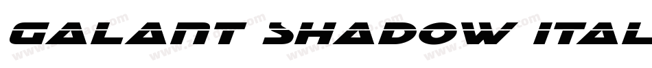 Galant Shadow Italic字体转换